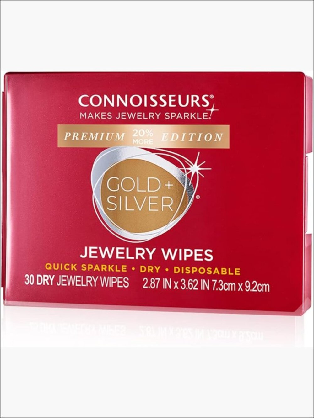 Premium Jewelry Cleaning Wipes Gold Silver Polish Tarnish Remover